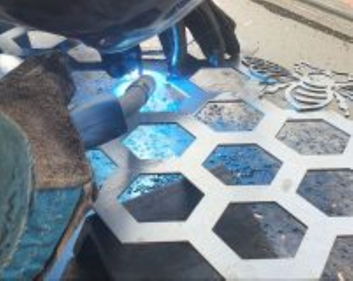 Hand Built Honeycomb Bee Bar Garden Wall Art. Garden Decoration