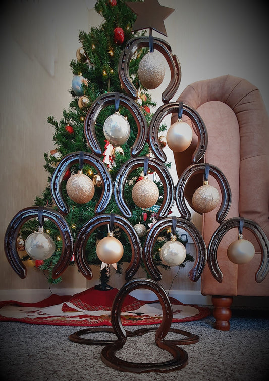 Decorative Horseshoe Christmas Tree. Christmas Decoration